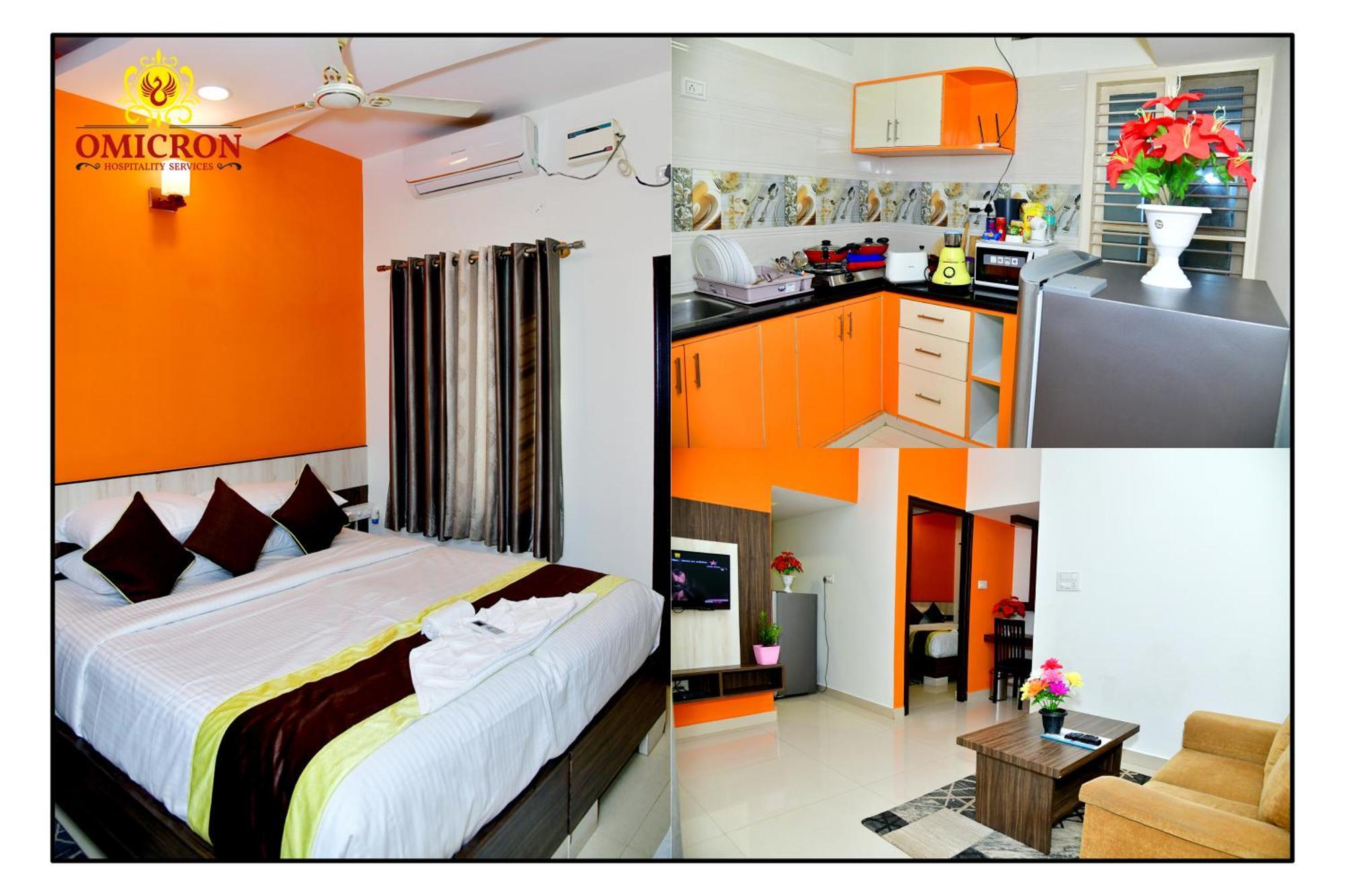 Hotel Omicron 1 Bhk Studio Room Bangalore Exterior photo